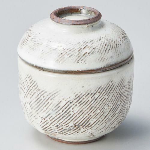 粉引櫛目小むし碗 φ7.3×8cm 117-089