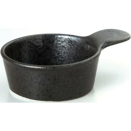 12cm 手付小鉢 黒耀