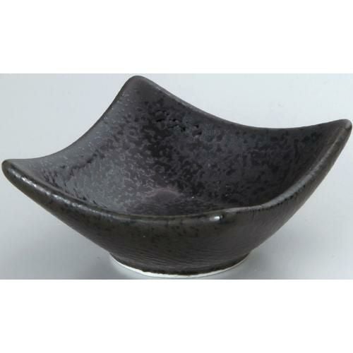 7cm 正角皿 黒耀