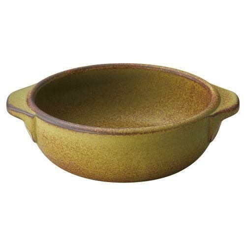 耐熱グラタンよもぎ丸グラタン(大) 18×14.5×5.3cm(550cc) 536-229