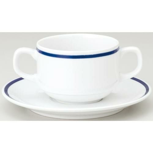 Dia Ceram インディゴブルー スタック 両手碗