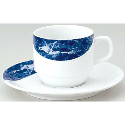 Dia Ceram エンペラドール コーヒー碗 ブルー