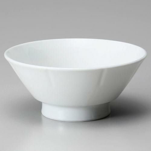 白磁7.0切立高台丼 φ21×9cm 609-019