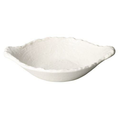 超耐熱白釉22cm変形浅鍋 28×22×7cm 536-639