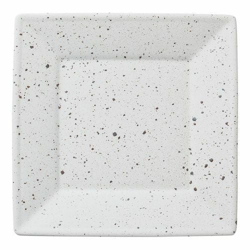 白斑点スクウェアー27cm角皿 26.7×26.7×2.6cm 396-119