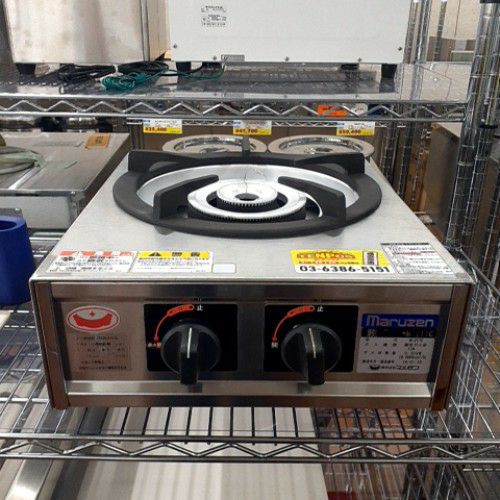マルゼン ガスコンロ RGC-044C プロパン　中古　動作確認済み マルゼン（MARUZEN） RGC-044D 業務用 ガステーブルコンロ NEWパワー