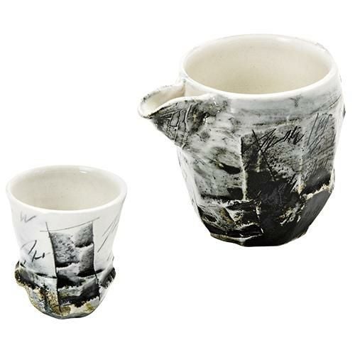 冷酒セット 青磁線刻