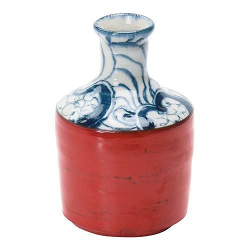 酒器(高)渦紋 赤