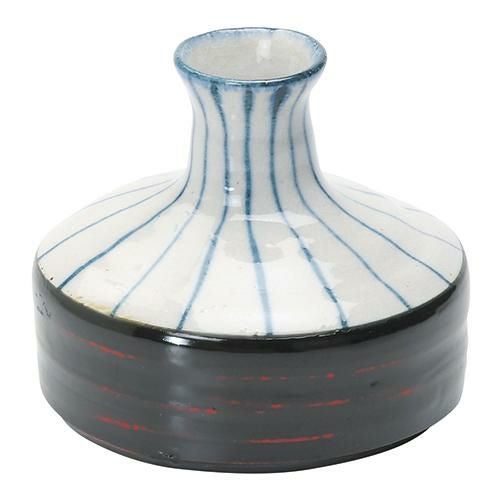 酒器(低)十草 黒