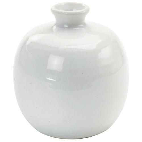 リンゴ型徳利 白流