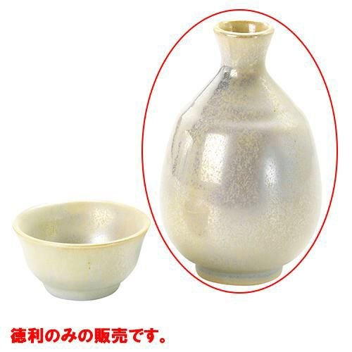 徳利 ラスター釉(白)