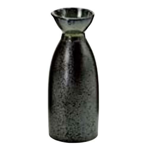 一合徳利　黒結晶