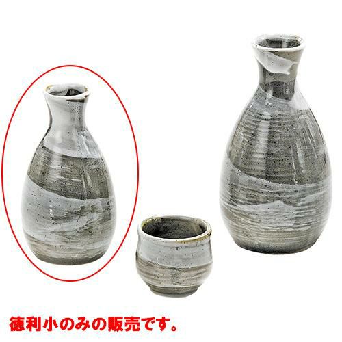 一合徳利 粉引刷毛目