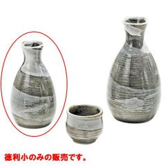 一合徳利　粉引刷毛目