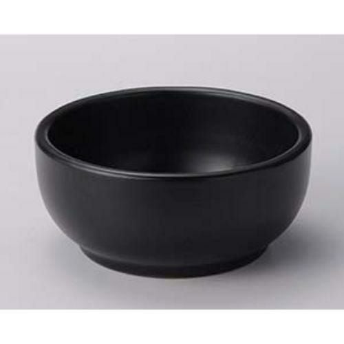 深型ビビンバ鍋(大)黒 φ18×8cm(1100cc) 389-019