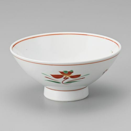 赤絵花紋大茶 14.8×6.5cm 339-019