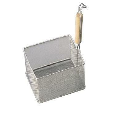 うどん揚 角型 木柄 18-8 EBM