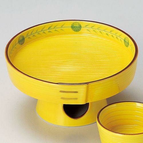 三方型高台刺身鉢 φ14.3×7cm 022-139