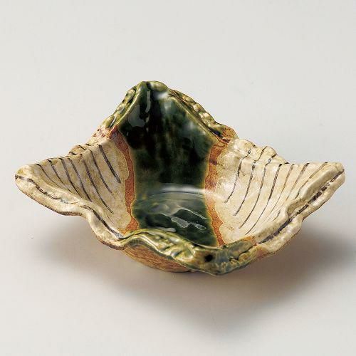 織部細十草長角60向付 17.2×14.4×6cm 039-239