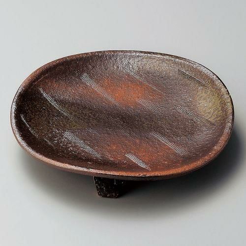 備前風高台7.0皿 φ21.8×4.2cm 200-139