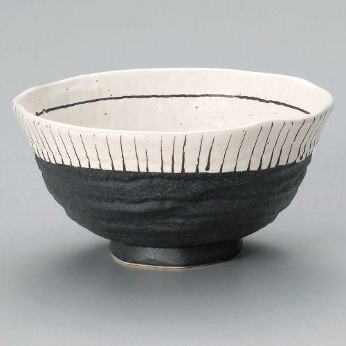 白黒十草6.0丼 18.5×9cm 312-149