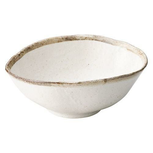 志野粉引変形大鉢 24.2×9.2×9cm 431-039