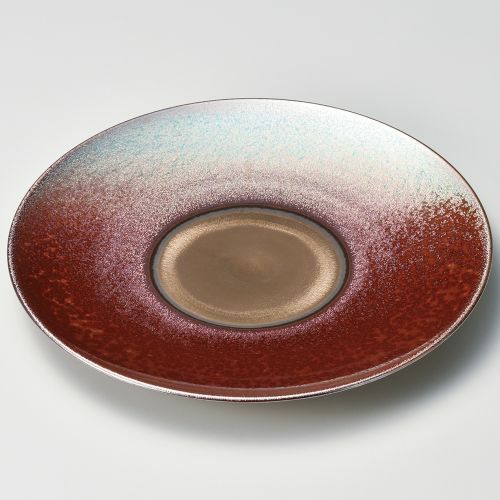 鉄結晶ゴールド28cmプレート φ28.2×2.4cm 174-059