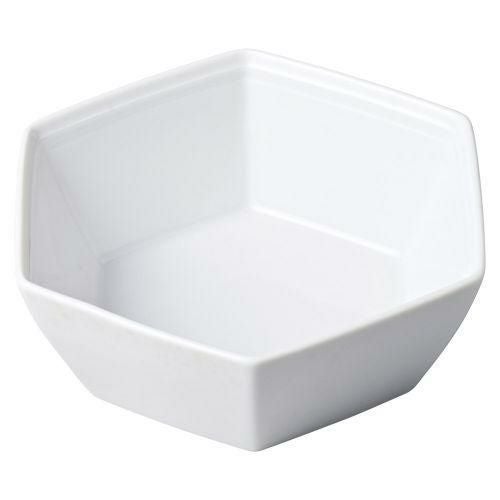 ホワイトヘキサゴン17cmボウル 17×15.2×5.7cm 487-039