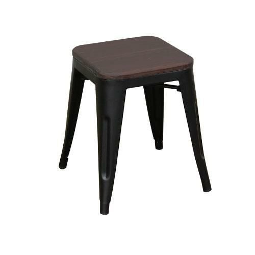 【即納可】GLEEスツール H450 ブラック色 【テンポスオリジナル】 幅400×奥行400×高さ450 座面高さ：450(mm) 1年保証