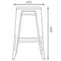 TB オリジナル GLEE STOOL H660 BL色