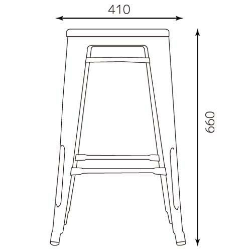 TB オリジナル GLEE STOOL H660 SL色