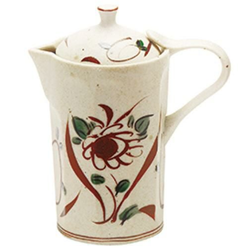 燗冷酒器小 華赤絵