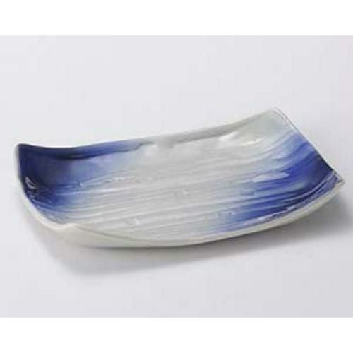 蒼空木目長角皿 23.2×17.6×3cm 148-099