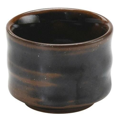 竹節ぐい呑 天目