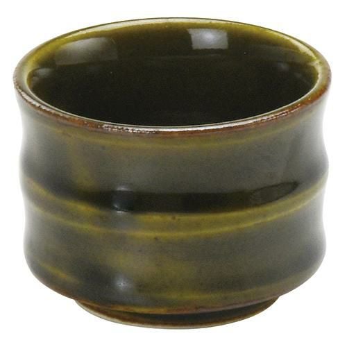 竹節ぐい呑 織部