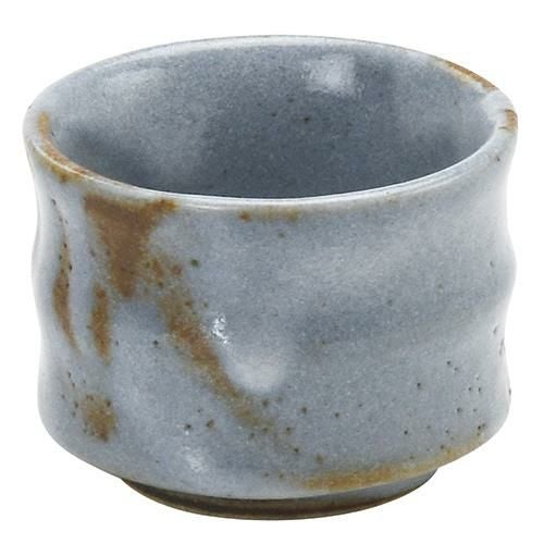 竹節ぐい呑 ねずみ