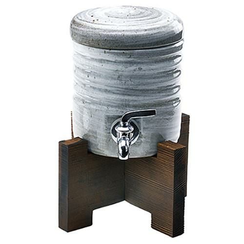 ﾌｧﾐﾘｰｻｰﾊﾞｰ 青磁刷毛 井桁木台付