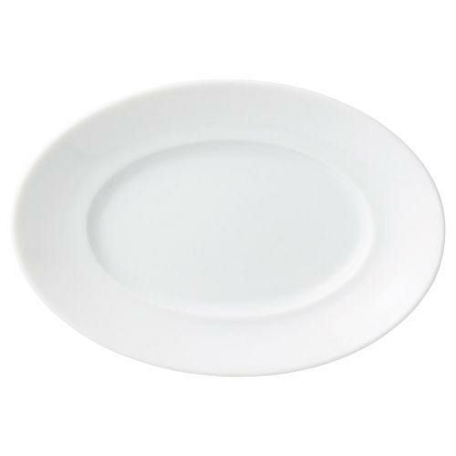 白磁カードル23cmプラター 22.9×15.6×3.4cm 477-199
