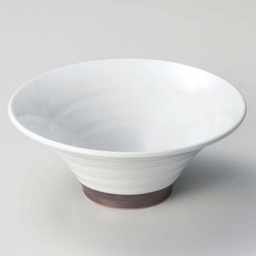 白うのふ反高台7.0丼 φ22×9cm 253-029
