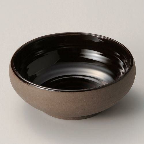 アメ釉南蛮53ボール φ16.5×6.2cm 257-219