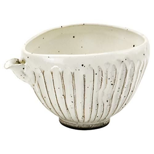 面取片口冷酒器 粉引