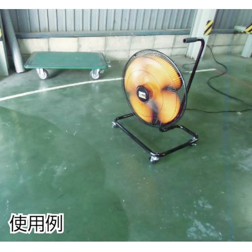 TRUSCO 全閉式アルミハネ工場扇 ゼフィール キャスタータイプ TFZPA45C