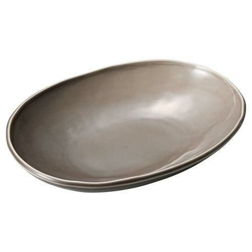 カフェズベージュいっぷく楕円鉢M 24.6×18.6×4.9cm 507-039