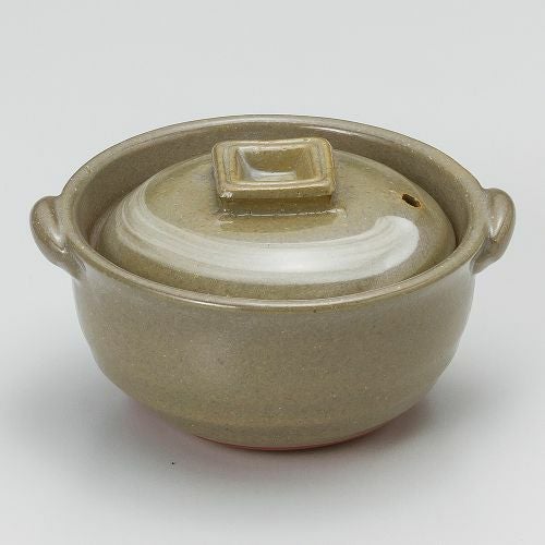 京風白刷毛目4号深鍋 15×φ13×8.5cm(300cc)(身6.7cm) 386-169