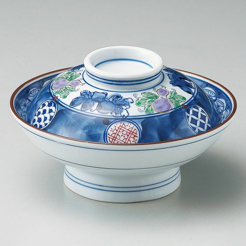 錦丸紋ひさご蓋向 φ16.6×9.5cm 106-109