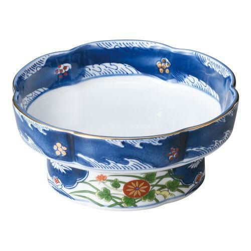 錦古伊万里刺身鉢 φ16×6.5cm 025-229