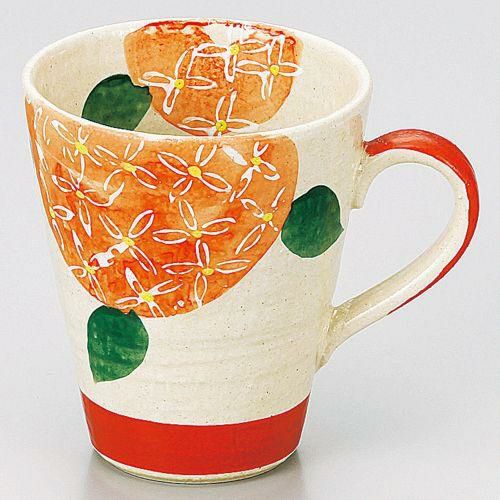 あじさい赤マグ φ9×10.4cm(290cc) 552-029