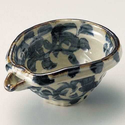 タコ唐草変形片口6.0鉢 18.5×13.5×8cm 042-099