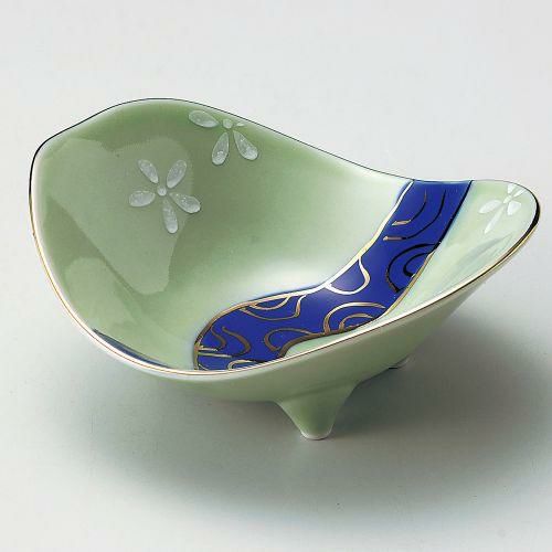 若草流水小花石庭小鉢 14.5×12.5×6cm 053-049