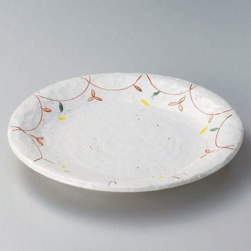 粉引小花90パスタ皿 φ27.5×3.5cm 301-069